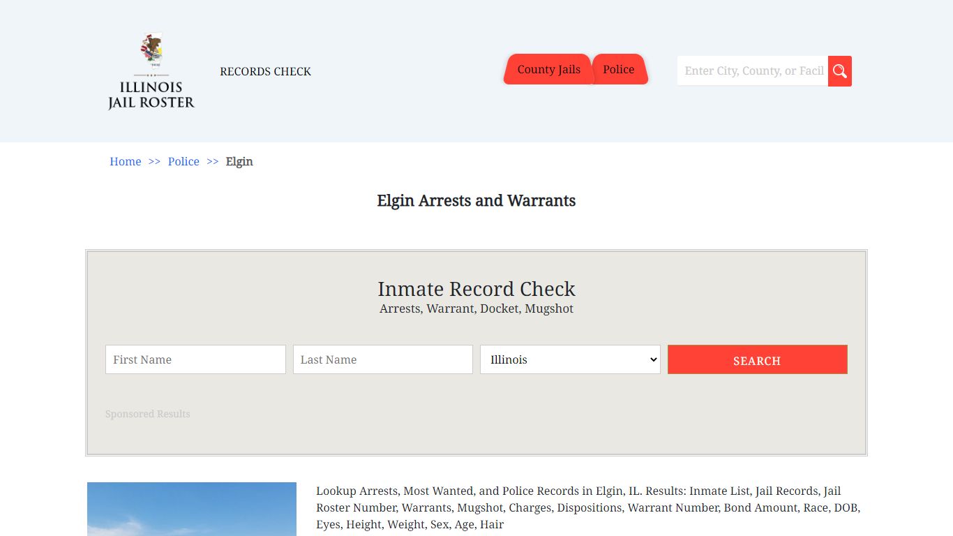 Elgin Arrests and Warrants | Jail Roster Search